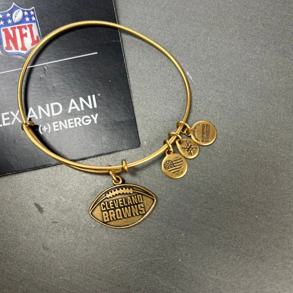 Cleveland Browns Football Alex and Ani  Expandable Bangle‎ Bracelet NFL